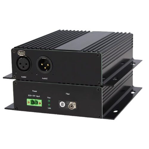 1 channel bidirectional XLR balanced audio over fiber transceiver long distance audio signal extension