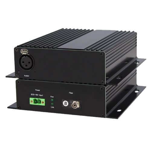 1 channel unidirectional bidirectional XLR balanced audio over fiber extender