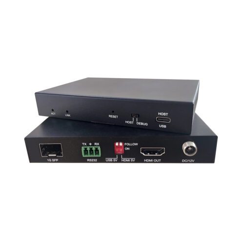1G SFP type 4K HDMI KVM fiber extender support single and multimode fiber remote keyboard mouse control
