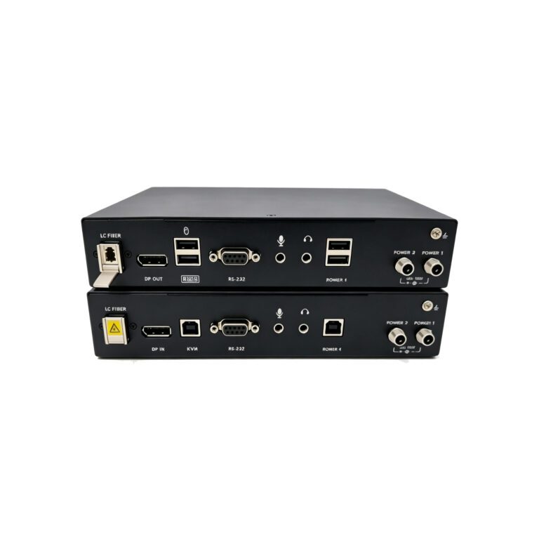 Singlemode uncompressed DP KVM fiber extender support 8K30 4K120 lossless video and keyboard mouse remote extension