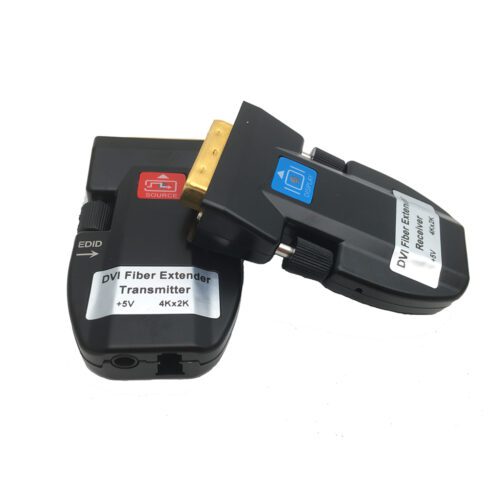 Single LC port DVI fiber extender single mode fiber support 2km