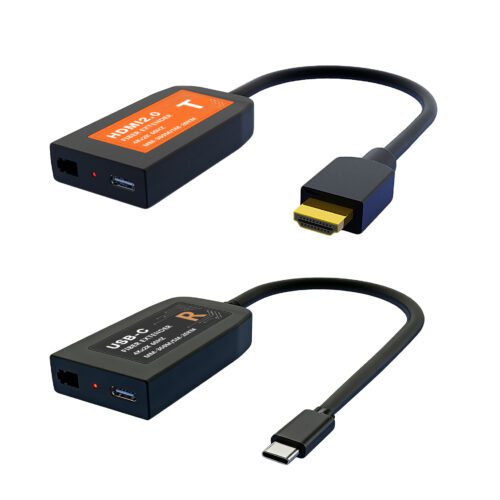 4K mini pigtail DVI to HDMI fiber extender singlemode 20KM stable high resolution video delivery