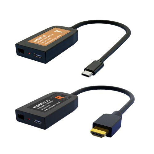 4K mini pigtail USB-C to HDMI fiber extender singlemode 20KM mobile signal long range transmission