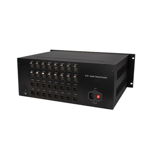 16 channel bidirectional XLR balanced audio over fiber