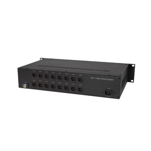 16 channel unidirectional XLR balanced audio over fiber extender