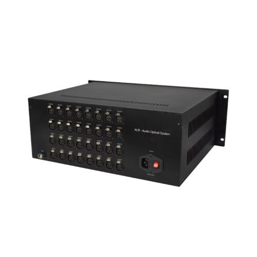 32 channel unidirectional XLR balanced audio over fiber extender