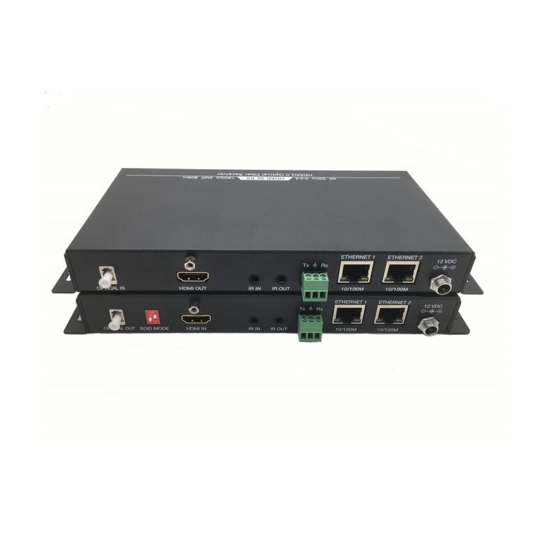 Uncompressed 4K60 HDMI2.0 fiber optic extender 700M single mode fiber support video and ethernet