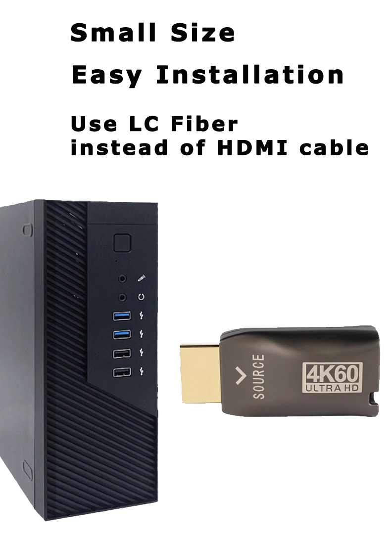 mini Detachable HDMI 2.0 Single Fiber Extender